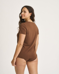 Bambusviskose, T-Shirt, Braun -JBS of Denmark Women