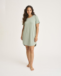 Bambusviskose, Oversize-Shirt, Grün -JBS of Denmark Women
