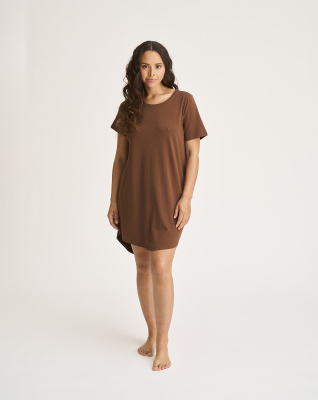 Bambusviskose, Oversize-Shirt, Braun -JBS of Denmark Women