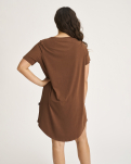 Bambusviskose, Oversize-Shirt, Braun -JBS of Denmark Women