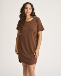 Bambusviskose, Oversize-Shirt, Braun -JBS of Denmark Women