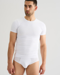 Bambusviskose, Unterhemd mit Rundhalsausschnitt, 2-pack, Weiß -JBS