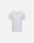 T-Shirt mit V-Ausschnitt "Sweatproof | Bambusviskose | Weiss -JBS