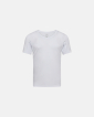 T-Shirt mit V-Ausschnitt "Sweatproof | Bambusviskose | Weiss - JBS
