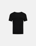 T-Shirt mit V-Ausschnitt "Sweatproof | Bambusviskose | Schwarz -JBS
