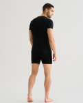 Bambusviskose, Unterhemd mit V-Ausschnitt, 2-pack, Schwarz -JBS