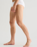 Bambusviskose, Slips Unterhosen, 3-Pack, Weiß -JBS