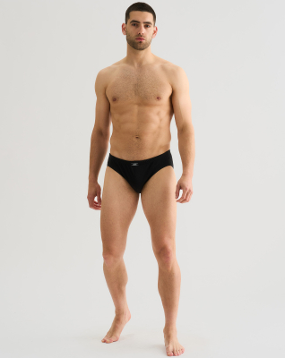 Mini slip 5-pack, Bio-Baumwolle, Schwarz