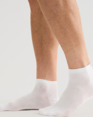 Bambusviskose, Footies, 7er-Pack, Weiß