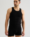 Bio-Baumwolle, Unterhemd Top, 2-pack, Schwarz, GOTS -JBS