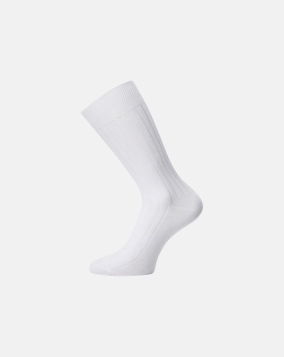 Socken, Bambusviskose, Weiß