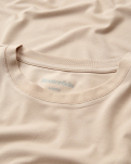 Bambusviskose, T-Shirt "Rundhals", Hell Sand -Resteröds