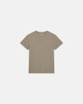 Bambusviskose, T-Shirt "O-Ausschnitt", Dunkles Sand -Resteröds