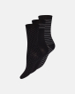 Bambusviskose, Ankelsocken 'Feinstrick', 3er-Pack, Schwarz - Decoy