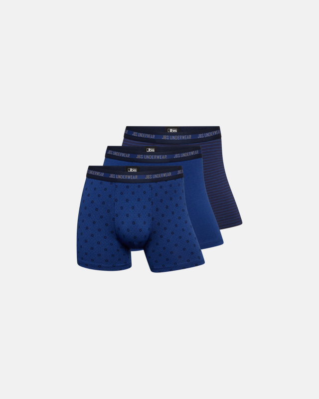 Bambusviskose, Boxershorts, 3er-Pack, Schwarz Blau