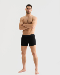 Bambusviskose, Boxershorts mit Eingriff, 3er-Pack, Schwarz