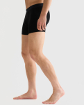 Bambusviskose, Boxershorts mit Eingriff, 3er-Pack, Schwarz