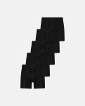 Bambusviskose, Boxershorts "long-leg kalle", 5er-Pack, Schwarz -Resteröds