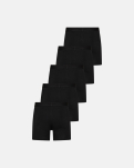 Bambusviskose, Boxershorts "long-leg kalle", 5er-Pack, Schwarz -Resteröds