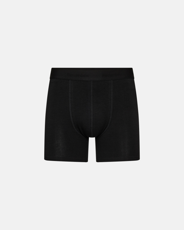Bambusviskose, Boxershorts "kalle" long-leg, 3er-Pack, Schwarz Grau -Resteröds
