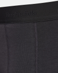 Bambusviskose, Boxershorts "kalle" long-leg, 3er-Pack, Schwarz Grau -Resteröds