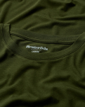 Bambusviskose, T-Shirt "O-Ausschnitt", Grün -Resteröds
