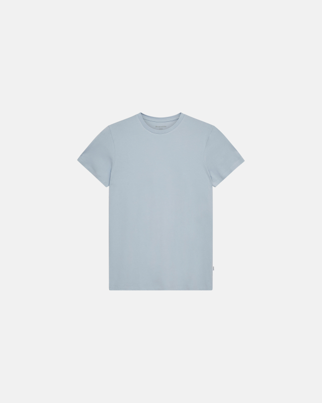 Bambusviskose, T-Shirt "Rundhals", Hellblau -Resteröds