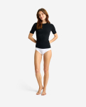 Kaschmir-Mix, Bambusviskose, T-Shirt, Schwarz -JBS of Denmark Women