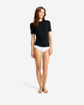Kaschmir-Mix, Bambusviskose, T-Shirt, Schwarz -JBS of Denmark Women