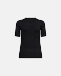 Kaschmir-Mix, Bambusviskose, T-Shirt, Schwarz -JBS of Denmark Women