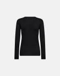 Kaschmir-Mischung, Bambusviskose, Langarm-T-Shirt, Schwarz -JBS of Denmark Women