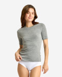 Kaschmir-Mix, Bambusviskose, T-Shirt, Grau -JBS of Denmark Women