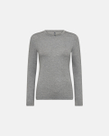 Kaschmir-Mischung, Bambusviskose, Langarm-T-Shirt, Grau -JBS of Denmark Women