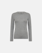 Kaschmir-Mischung, Bambusviskose, Langarm-T-Shirt, Grau - JBS of Denmark Women