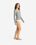 Kaschmir-Mischung, Bambusviskose, Langarm-T-Shirt, Grau -JBS of Denmark Women