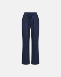 100% Bio-Baumwolle, Pyjamahose, Navy-kariert