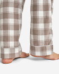 100% Bio-Baumwolle, Pyjamahose, Sand Kariert