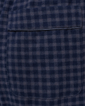100% Bio-Baumwolle, Pyjama-Oberteil, Marineblau kariert -JBS of Denmark Women