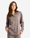 Bambusviskose, Pyjama-Shirt, Sand -JBS of Denmark Women