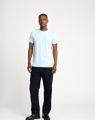 Bambusviskose, T-Shirt "Rundhals", Hellblau