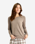 Bambusviskose, Langärmeliges T‑Shirt, Elfenbein -JBS of Denmark Women