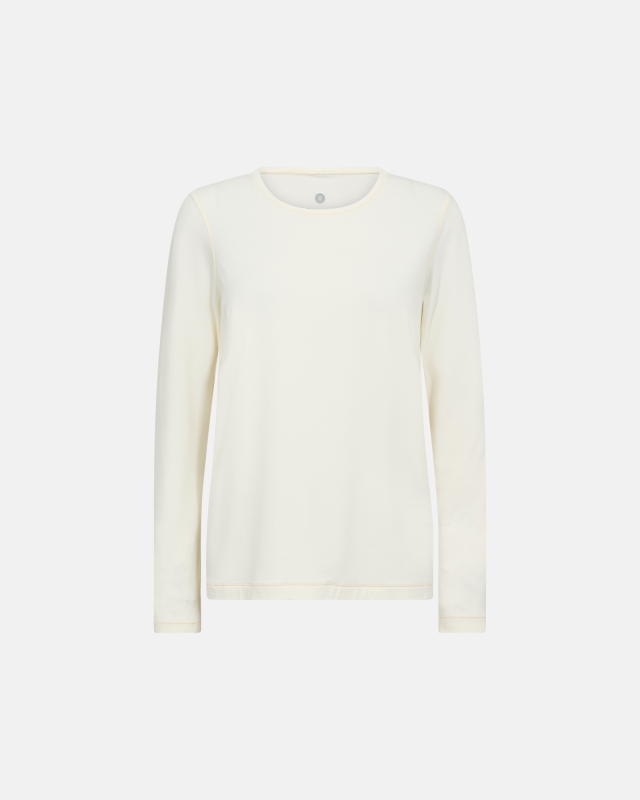 Bambusviskose, Langarm‑T‑Shirt, Elfenbein -JBS of Denmark Women