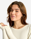 Bambusviskose, Langarm‑T‑Shirt, Elfenbein -JBS of Denmark Women