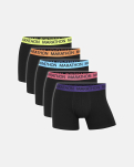 5er-Pack Boxershorts | Bambusviskose | Schwarz -Marathon